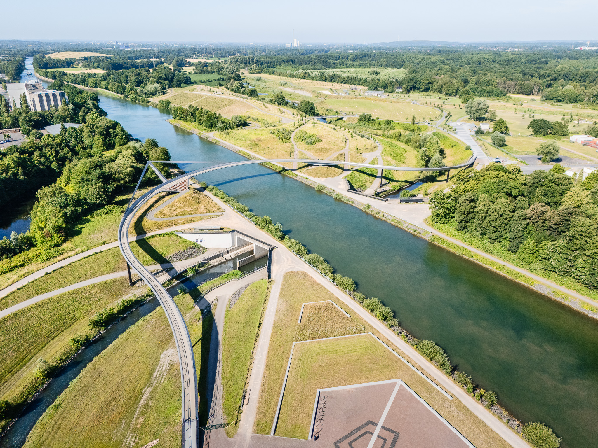 Luftaufnahme vom Emscherweg